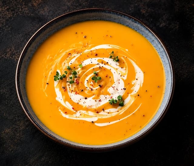 Saffron Pumpkin Soup.