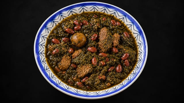 Ghormeh Sabzi (Persian Herbs & Beef Stew).