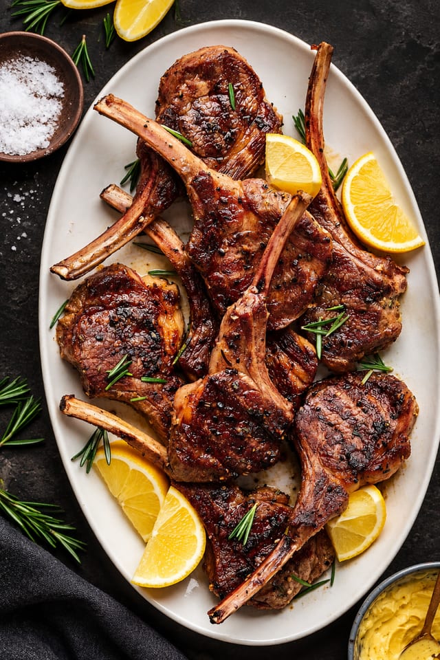 Lamb Chop Appetizer.