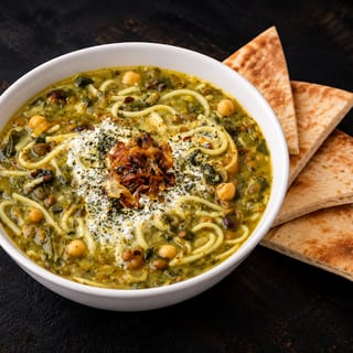 🌱 Ash-Reshteh (Persian Noodle Soup)