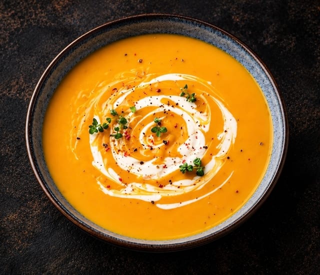 Saffron Pumpkin Soup.