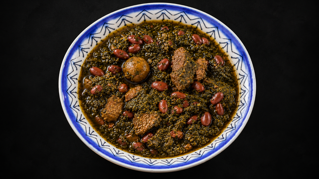 Ghormeh Sabzi (Persian Herb Stew).