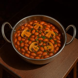 🌱 Pinto Beans with Mushroom خوراک لوبیا باقارچ